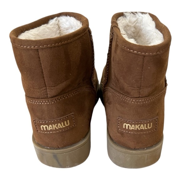 MAKALU Zaira Faux Fur Lined Slip On Ankle Booties - Picture 5 of 8